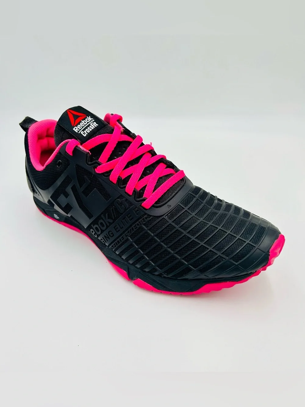 Reebok shoes CrossFit Sprint TR trainers workout black and pink women size 9 - Picture 1 of 11